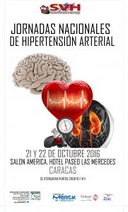 Jornadas Nacionales de Hipertensión Arterial, Caracas, Octubre 2016