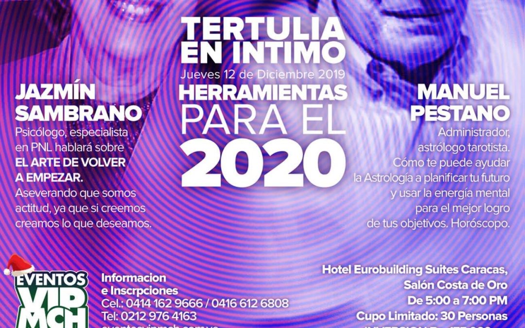 Tertulia en intimo: Herramientas para el 2020