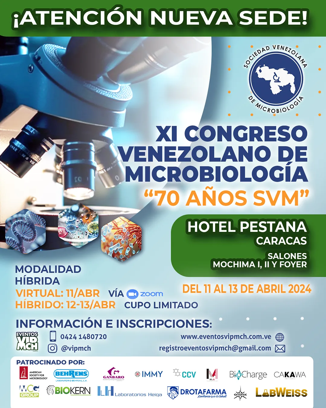 XI Congreso Venezolano de Microbiología - 70 Años SVM