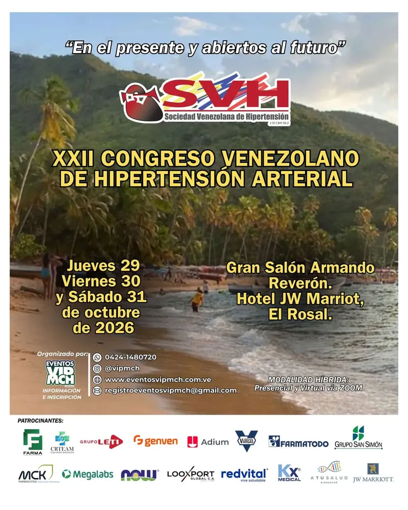 XXII Congreso Venezolano de Hipertensión Arterial "En el presente y abiertos al futuro"